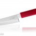 Нож Кухонный Овощной FUJI CUTLERY Special series , длина лезвия 100 мм, сталь Sus420J2, рукоять пластик в ножнах (красный), заточка #1000 