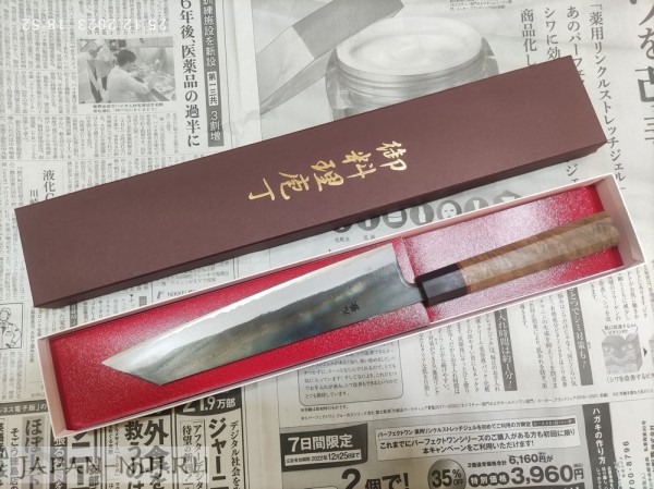  Шеф Motokane Kiritsuke 210мм AoGami №1 