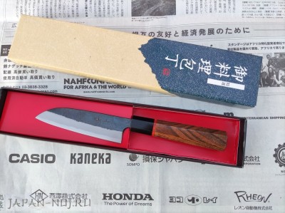 Кухонный Нож Мелкий сантоку (Small) 105мм AoGami 2 (Best of the Best!)