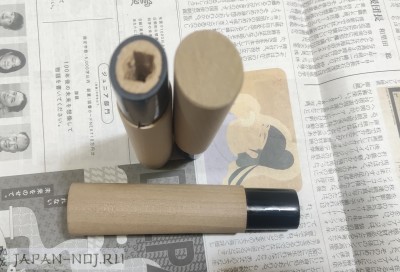 Рукоять овал 125-127мм из магнолии для клинков деба