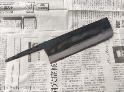 Клинок кухонный Накири Motokane Kurouchi  AoGami 2 