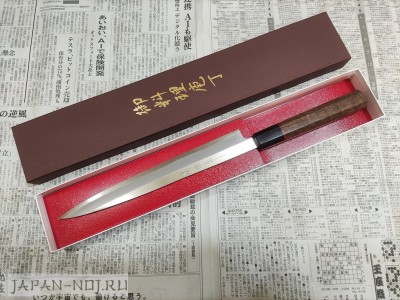 Кухонный нож Янагиба 230мм Shirogami  