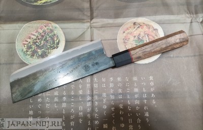 Нож кухонный Motokane Накири Aogami  Super 