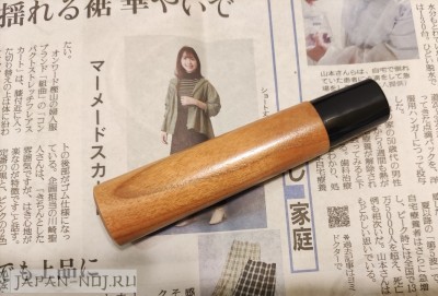 Рукоять овал 117 мм  из вишни (Sakura) для мелких клинков