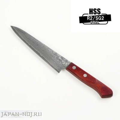 Нож кухонный Петти 155мм R2 Damascus 